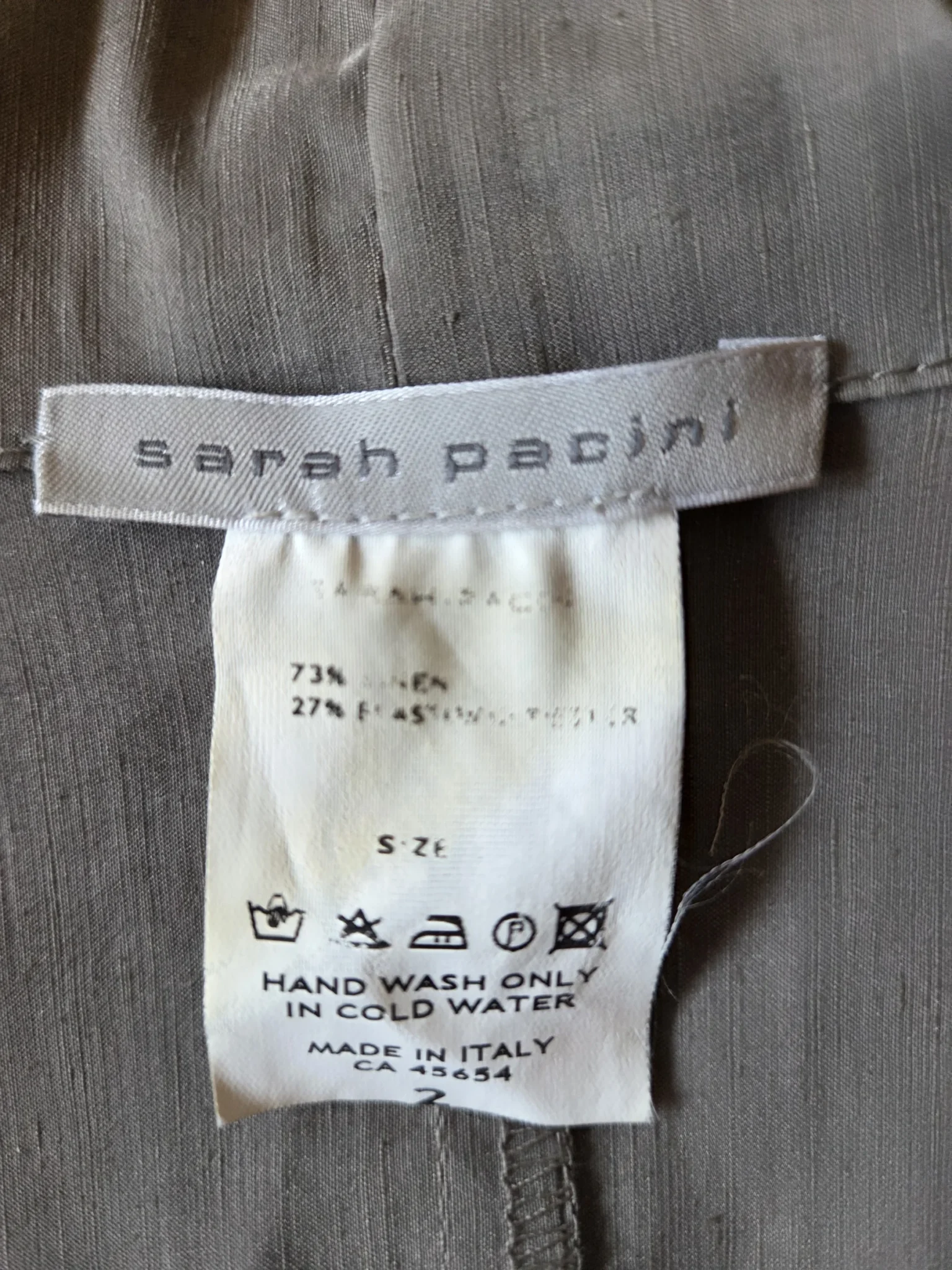 Image for Sarah Pacini- Élégant Trench-coat en lin