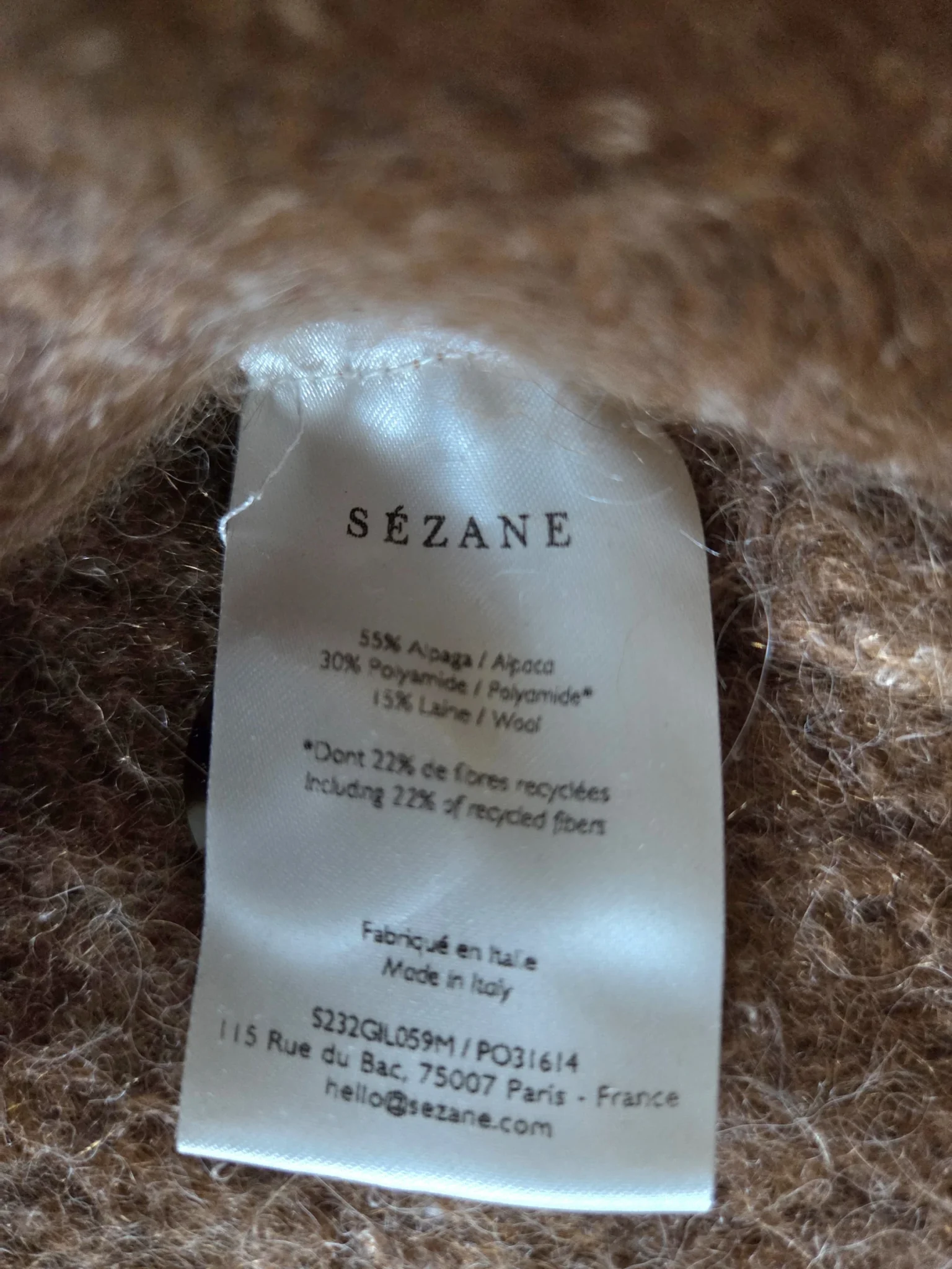 Image for Gilet Sézanne rétréci, taille plutôt XXS