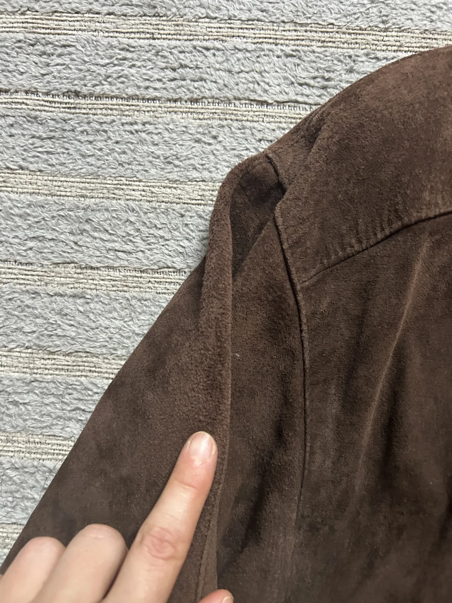 Image for Manteau en suède vintage