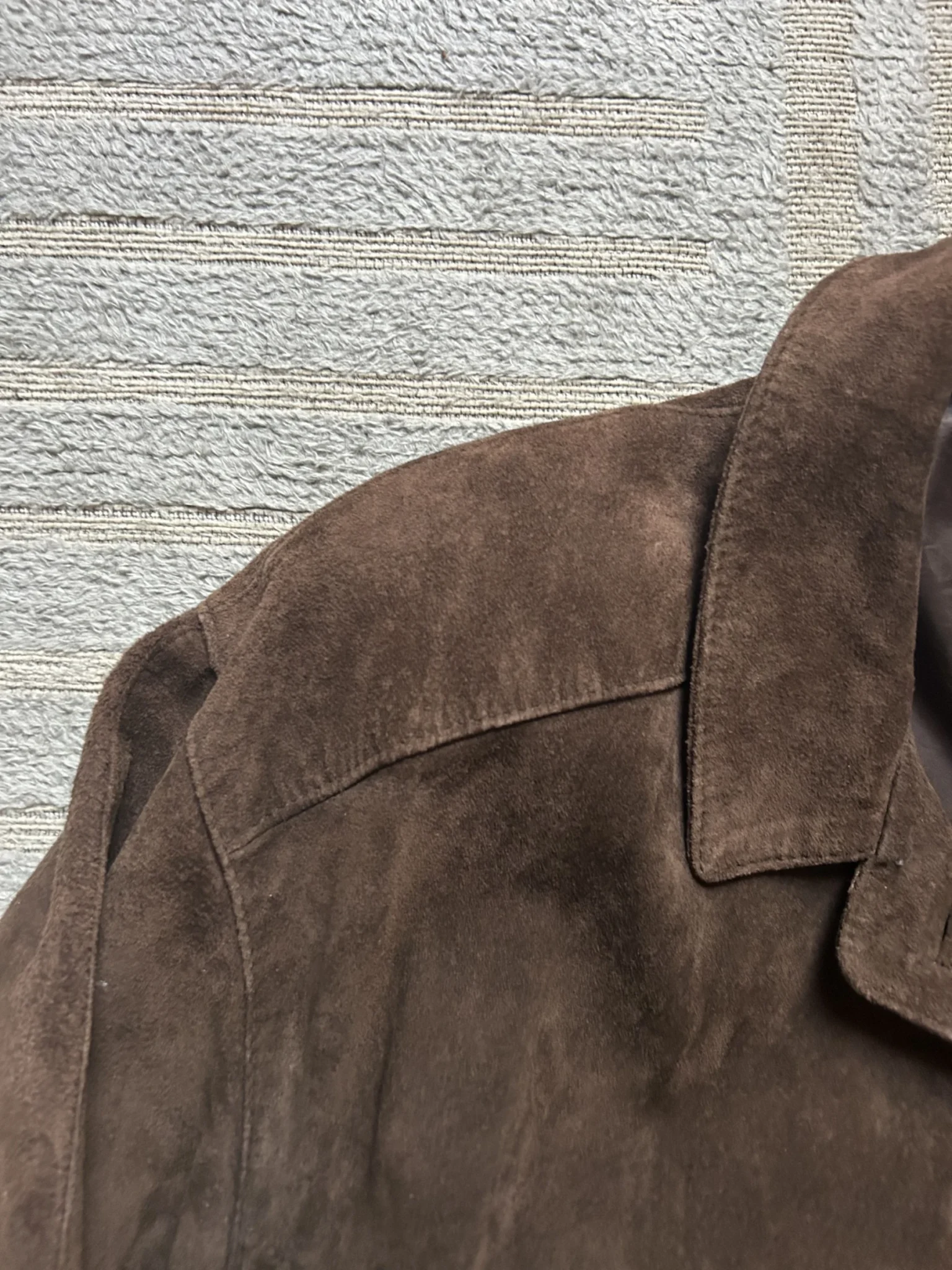 Image for Manteau en suède vintage