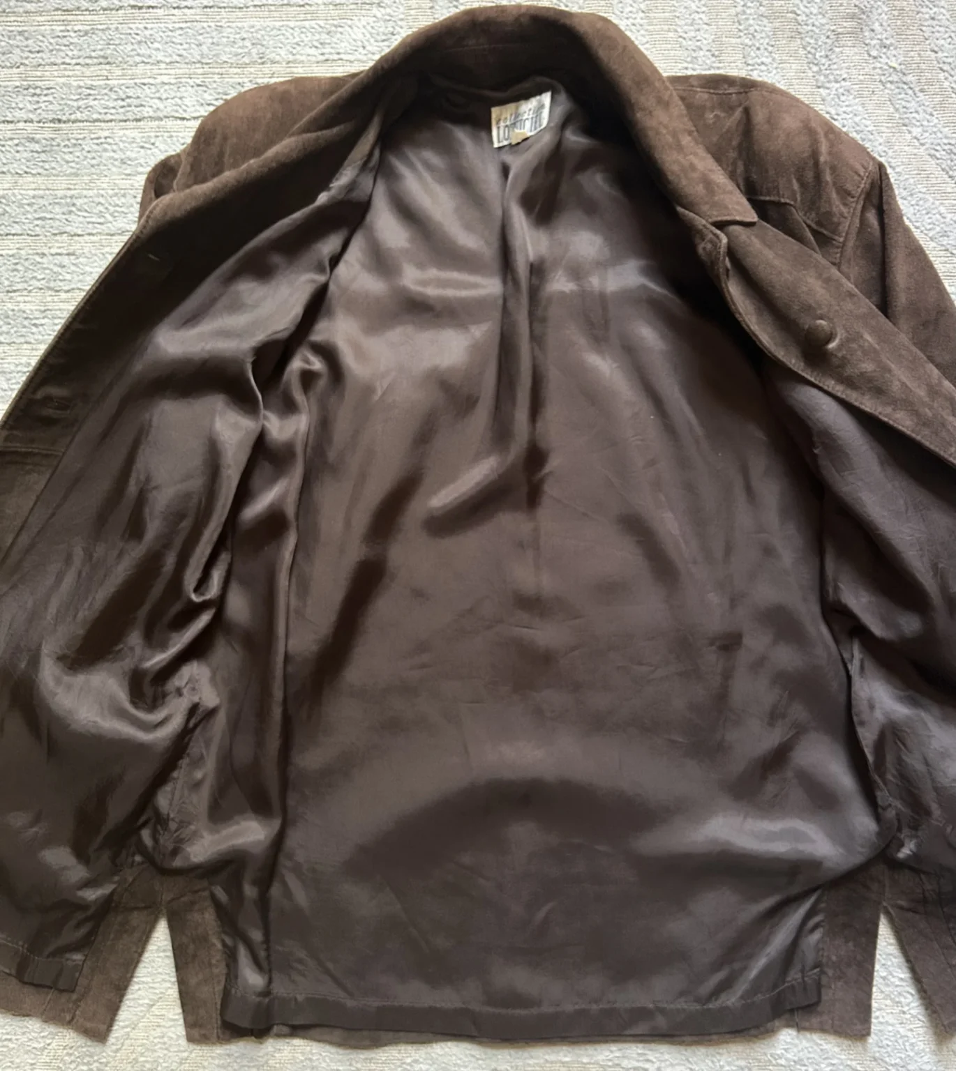 Image for Manteau en suède vintage