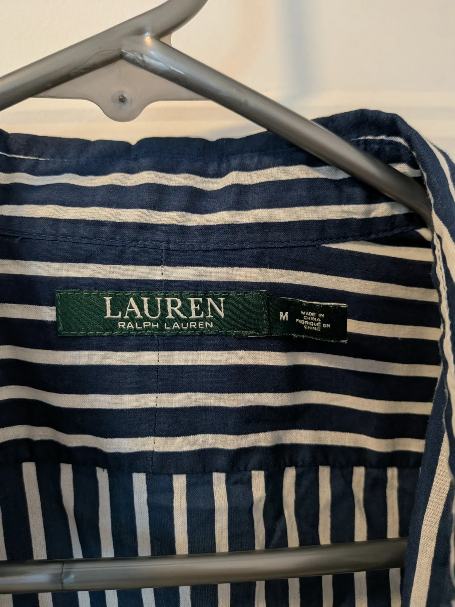 Image for Lauren Ralph Lauren/Chemise Lignée Sz M
