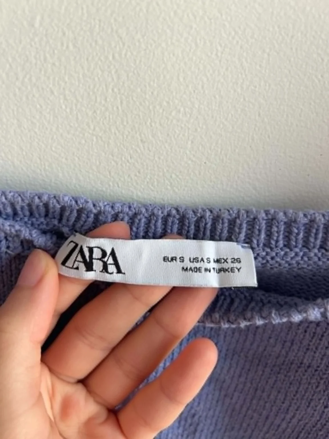 Image for Zara lace-knit top