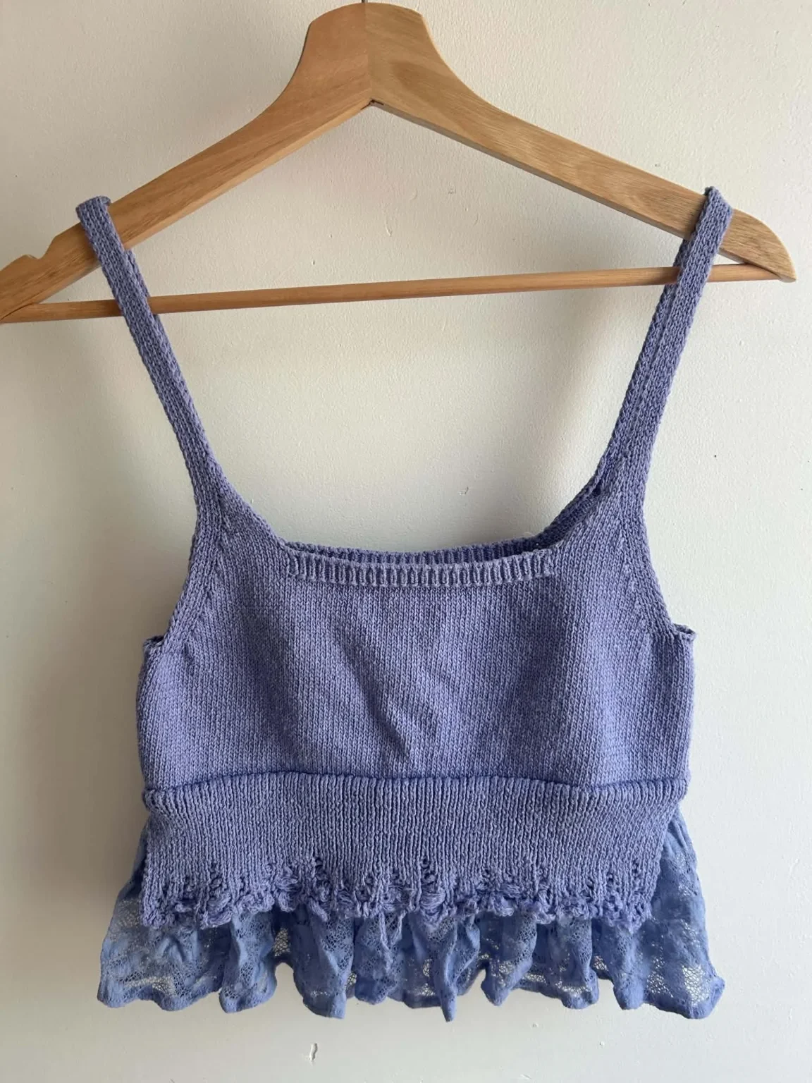 Image for Zara lace-knit top
