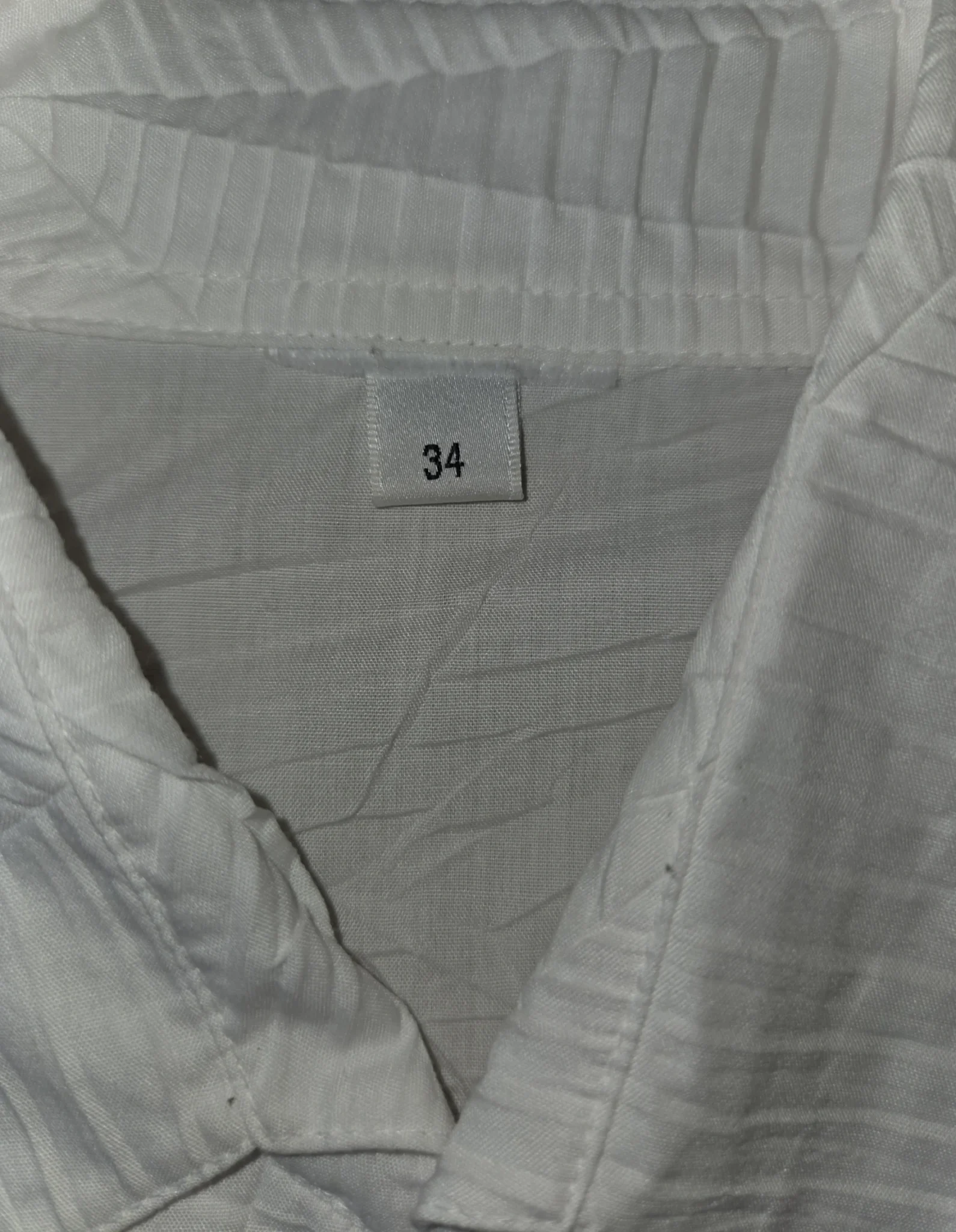 Image for Joli Chemisier blanc texturé