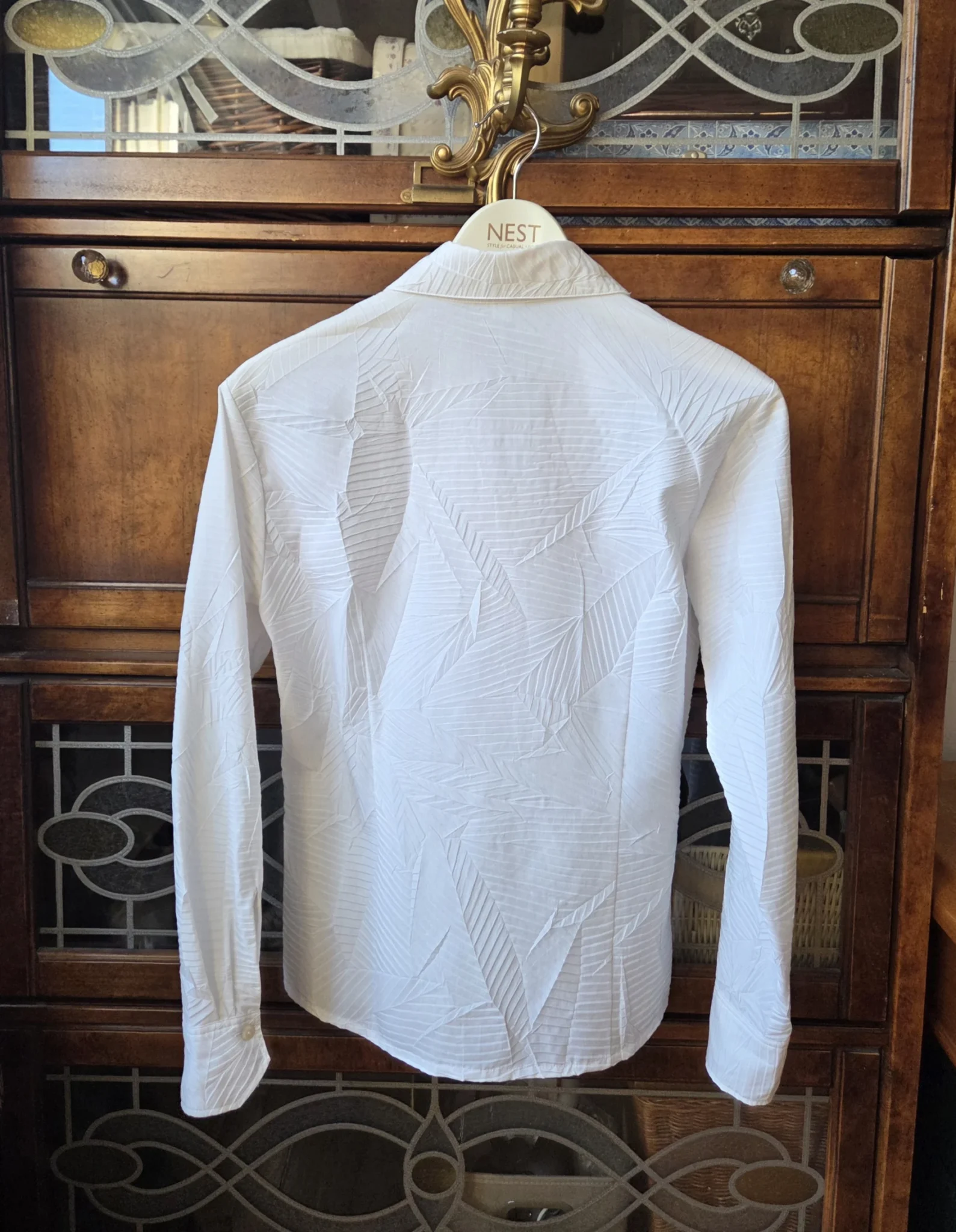 Image for Joli Chemisier blanc texturé