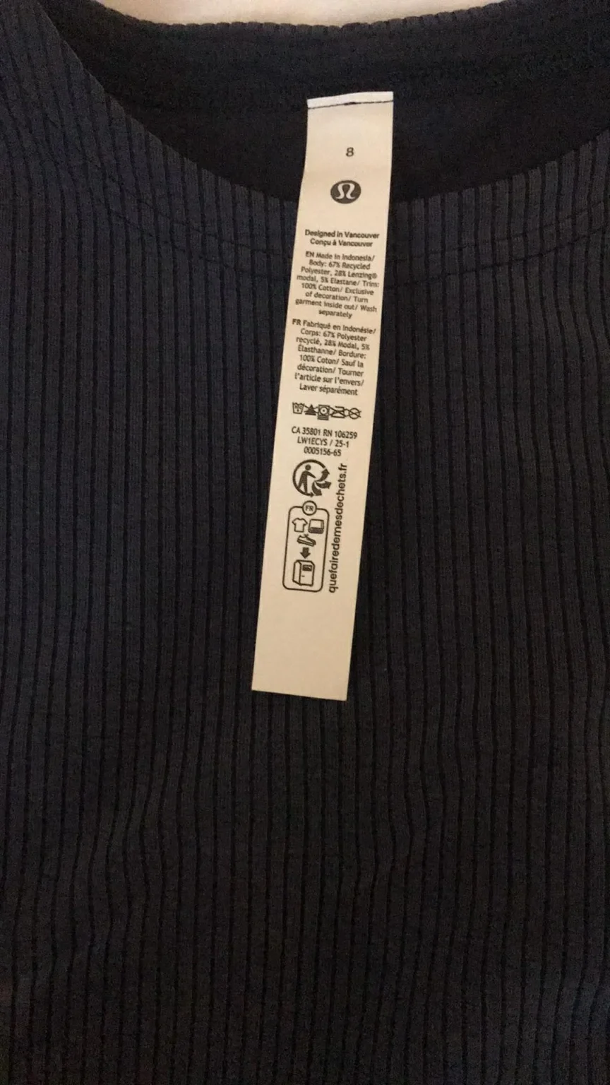 Image for Robe lululemon bleu neuf sans étiquette