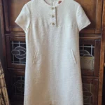 Featured thumbnail for Tory Burch – Stunning ivory-white dress, tweed-style