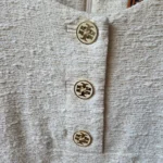 Thumbnail for Tory Burch – Stunning ivory-white dress, tweed-style