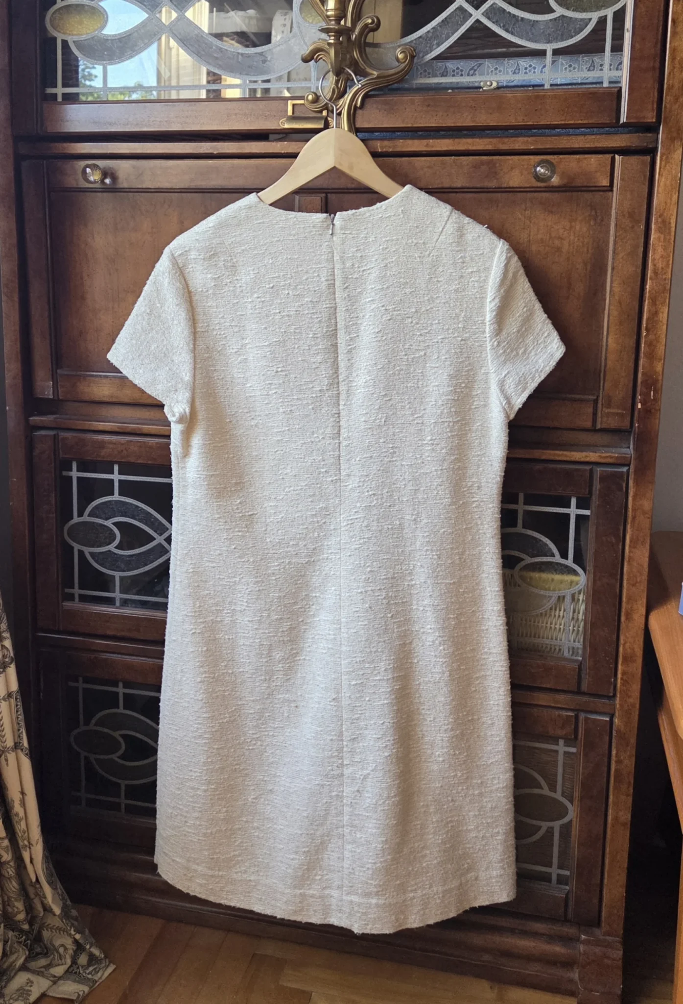 Image for Tory Burch – Stunning ivory-white dress, tweed-style