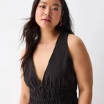 Featured thumbnail for 🌷Linen-blend camisole with smocked waist