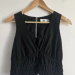 Thumbnail for 🌷Linen-blend camisole with smocked waist