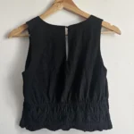 Thumbnail for 🌷Linen-blend camisole with smocked waist