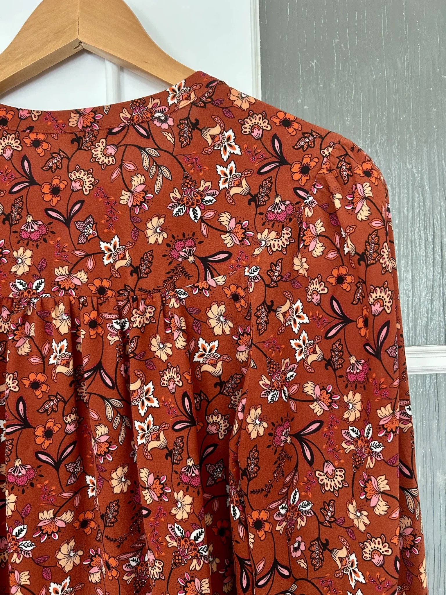 Image for Nanette Lepore floral blouse