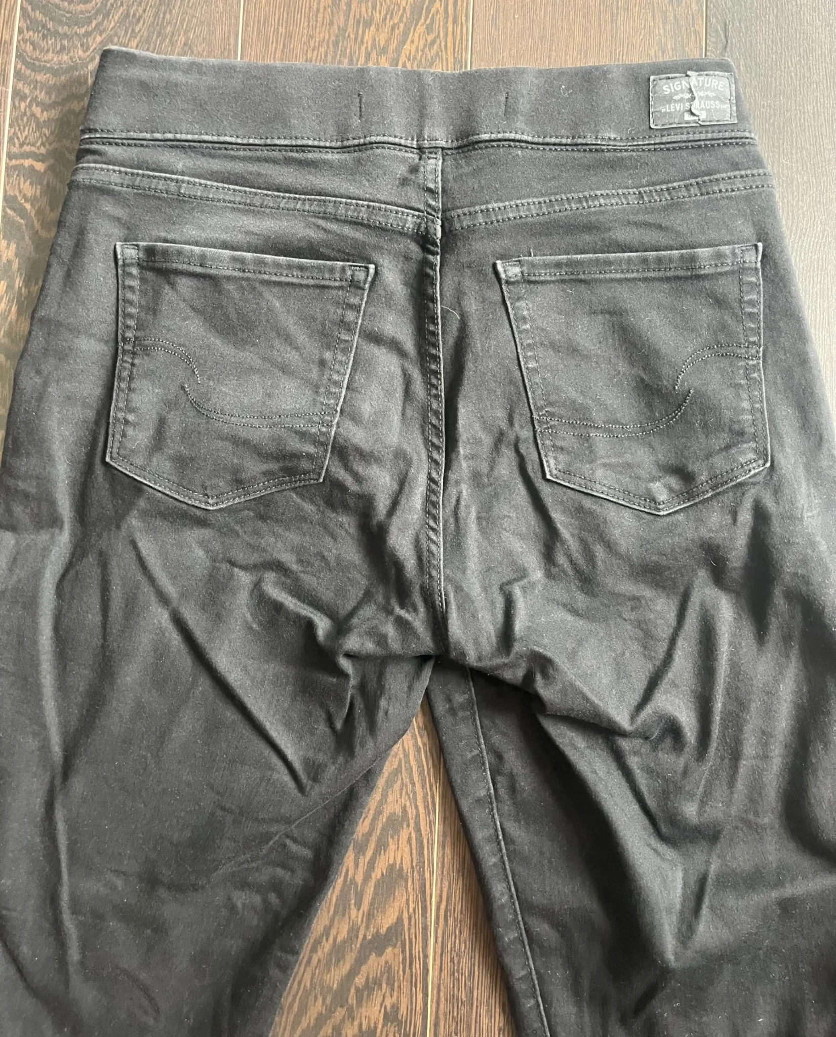 Image for Black stretch skinny Levi’s jeans