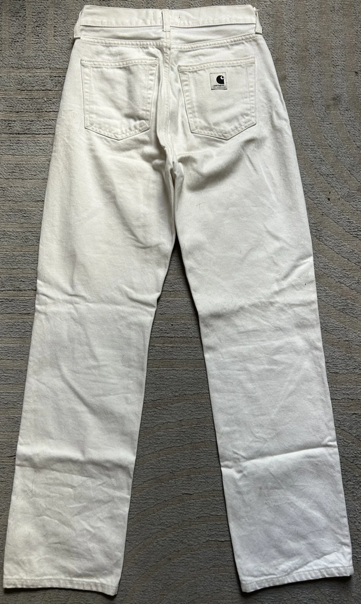 Image for Carhartt white denim trousers