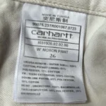 Thumbnail for Carhartt white denim trousers