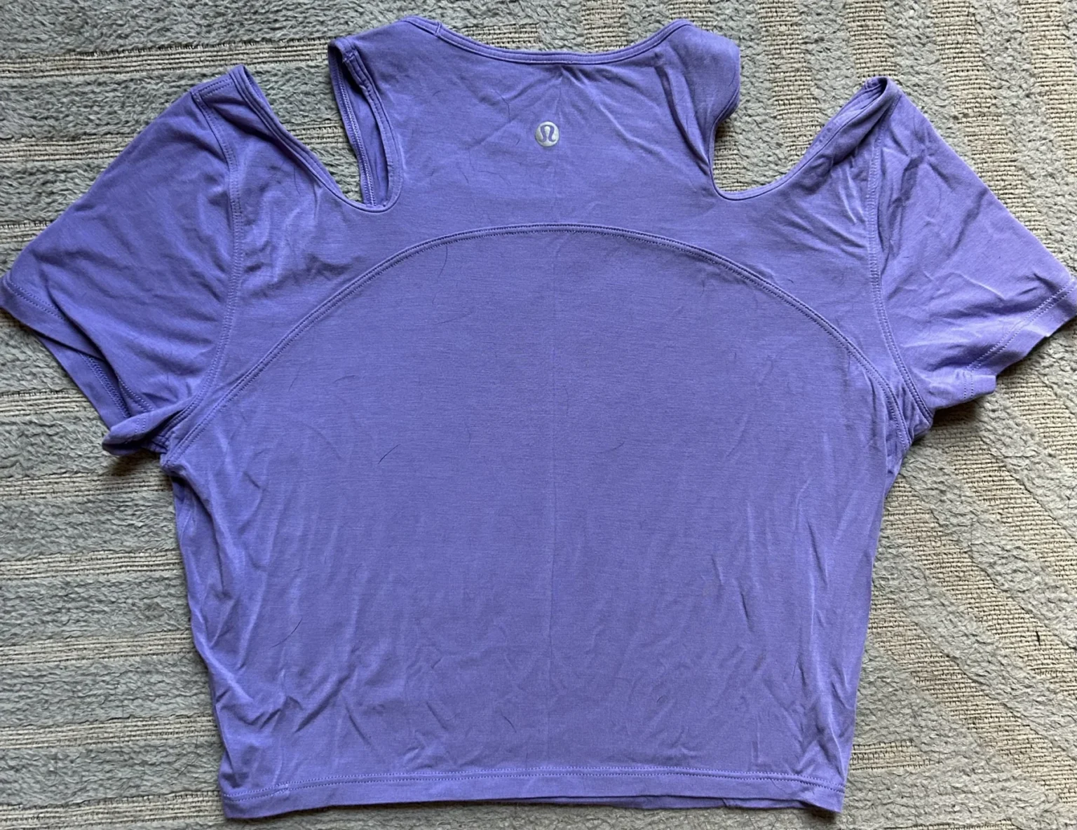 Image for Yoga T-shirt with cut-out shoulders