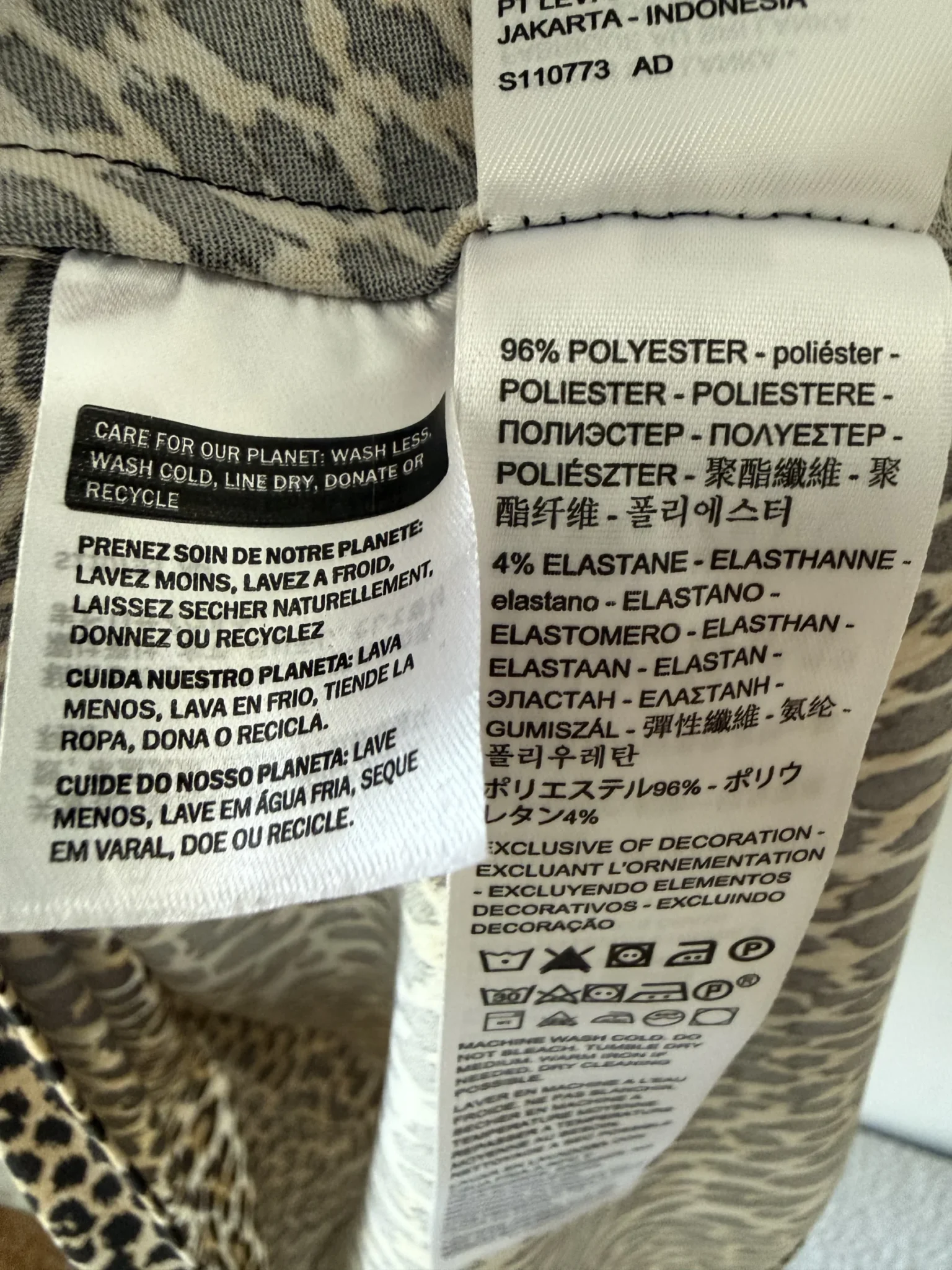 Image for Levi’s leopard-print dress