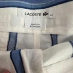 Thumbnail for Lacoste shorts with blue stripes