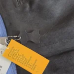 Thumbnail for Black leather skirt