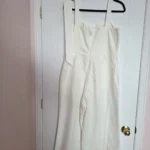 Featured thumbnail for Salopette GAP cotton blanc avec ceinture du même matériel