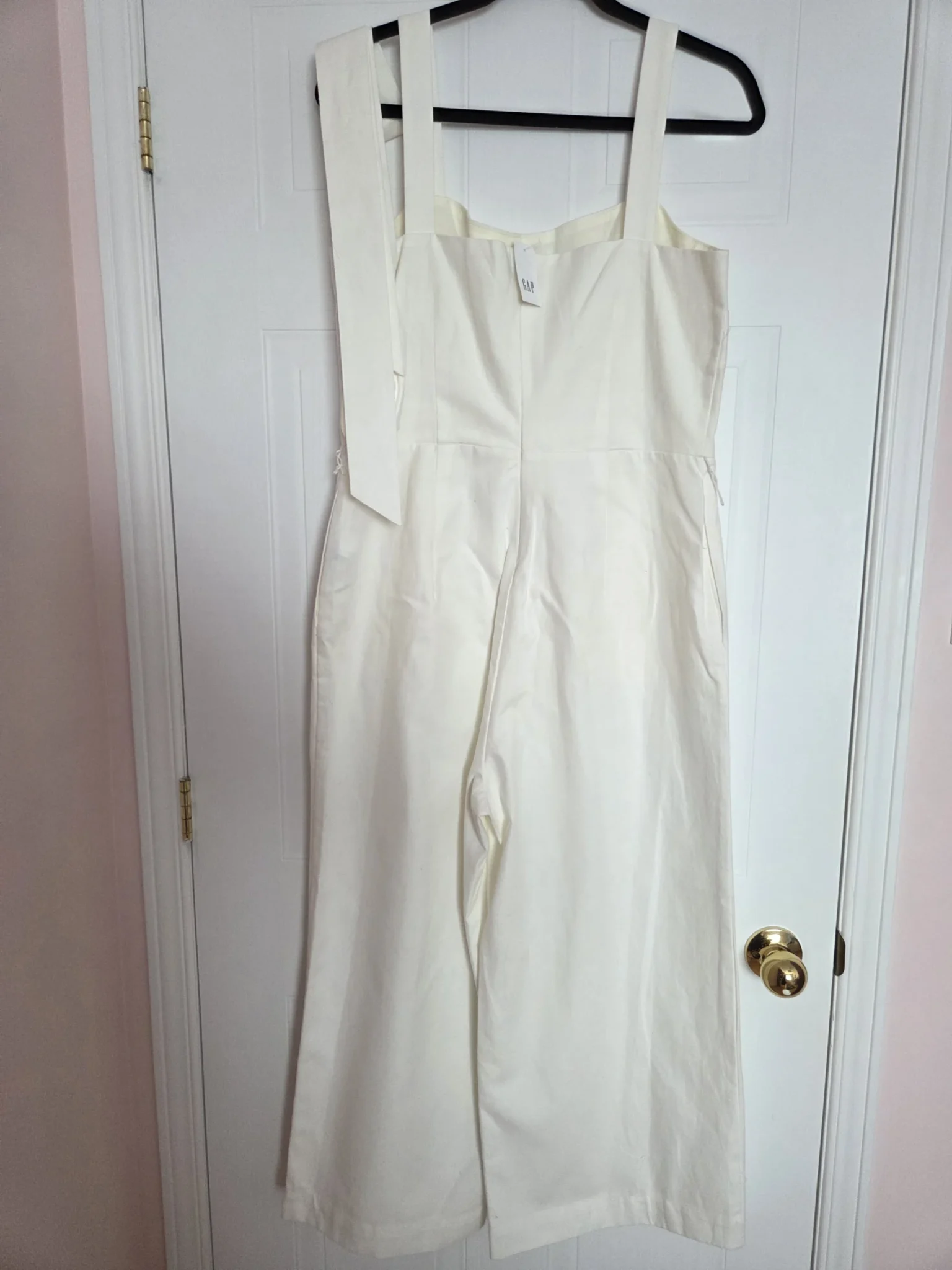 Image for Salopette GAP cotton blanc avec ceinture du même matériel