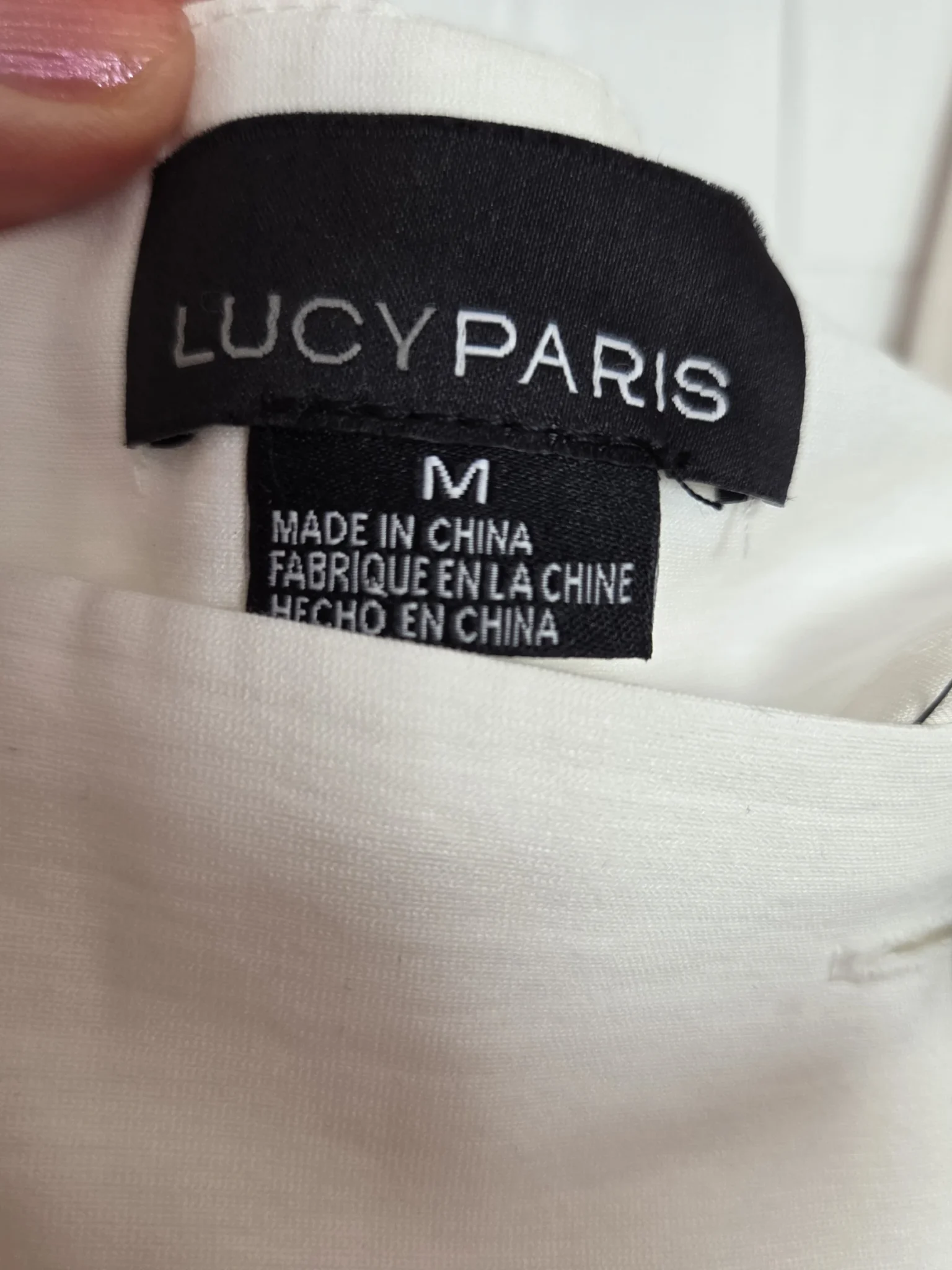 Image for Robe blanche avec boutons