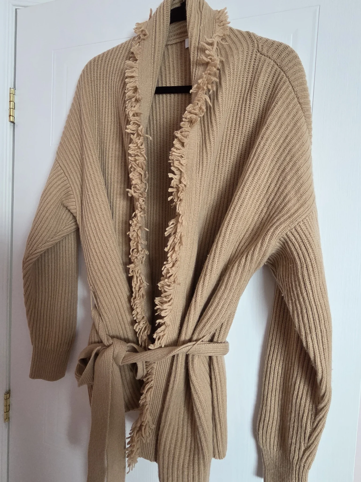 Featured image for Brown wool and cashmere jumper.
