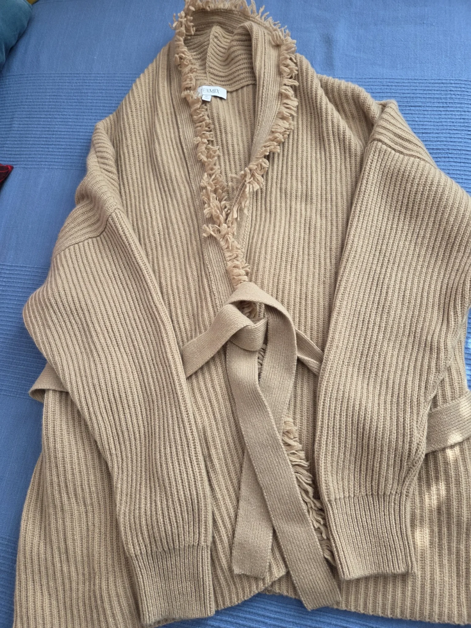 Image for Brown wool and cashmere jumper.
