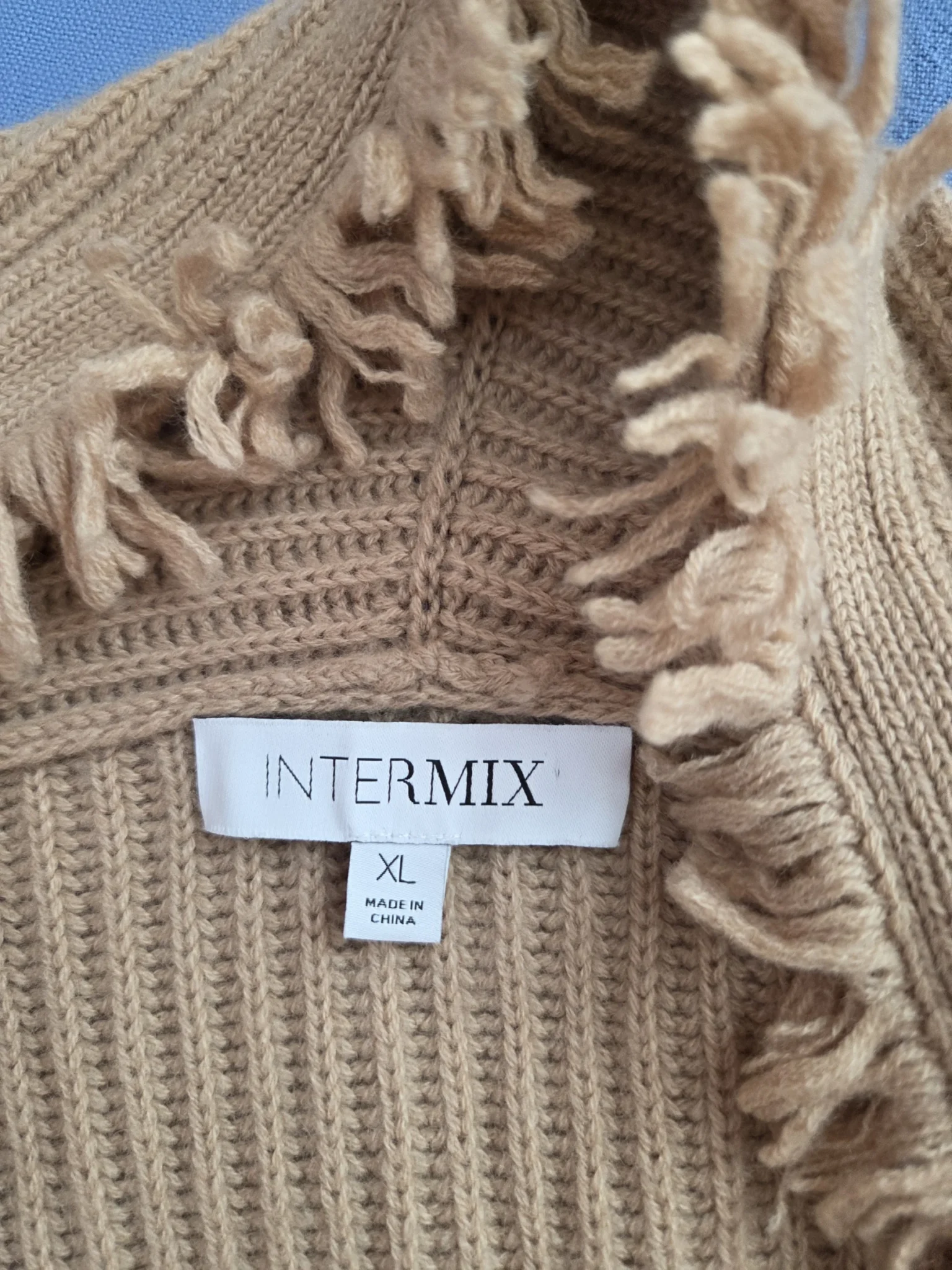 Image for Brown wool and cashmere jumper.
