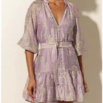 Featured thumbnail for Robe Kivari fleuri mélange lin