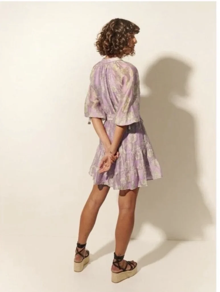 Image for Robe Kivari fleuri mélange lin