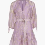 Thumbnail for Robe Kivari fleuri mélange lin