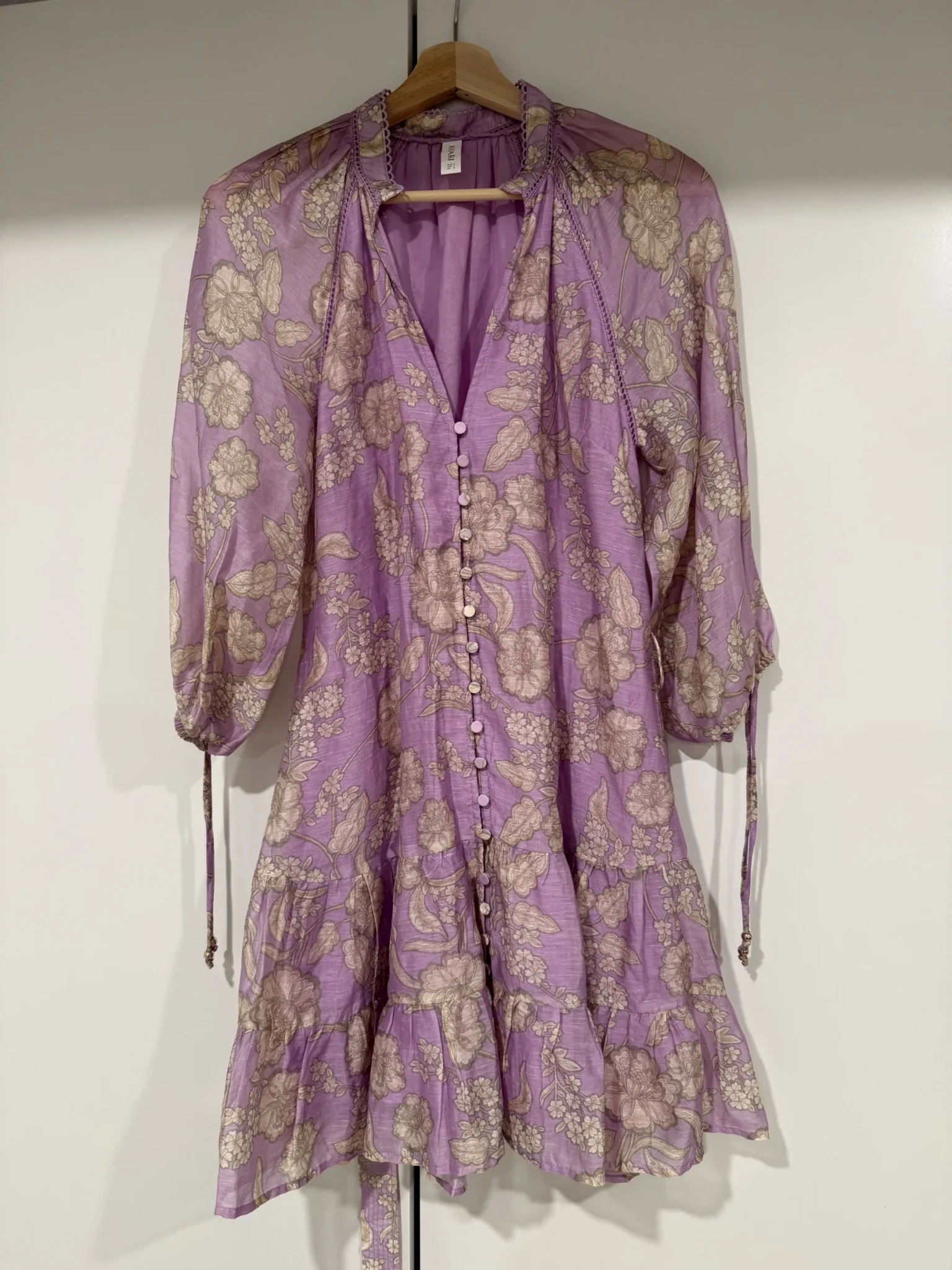 Image for Robe Kivari fleuri mélange lin