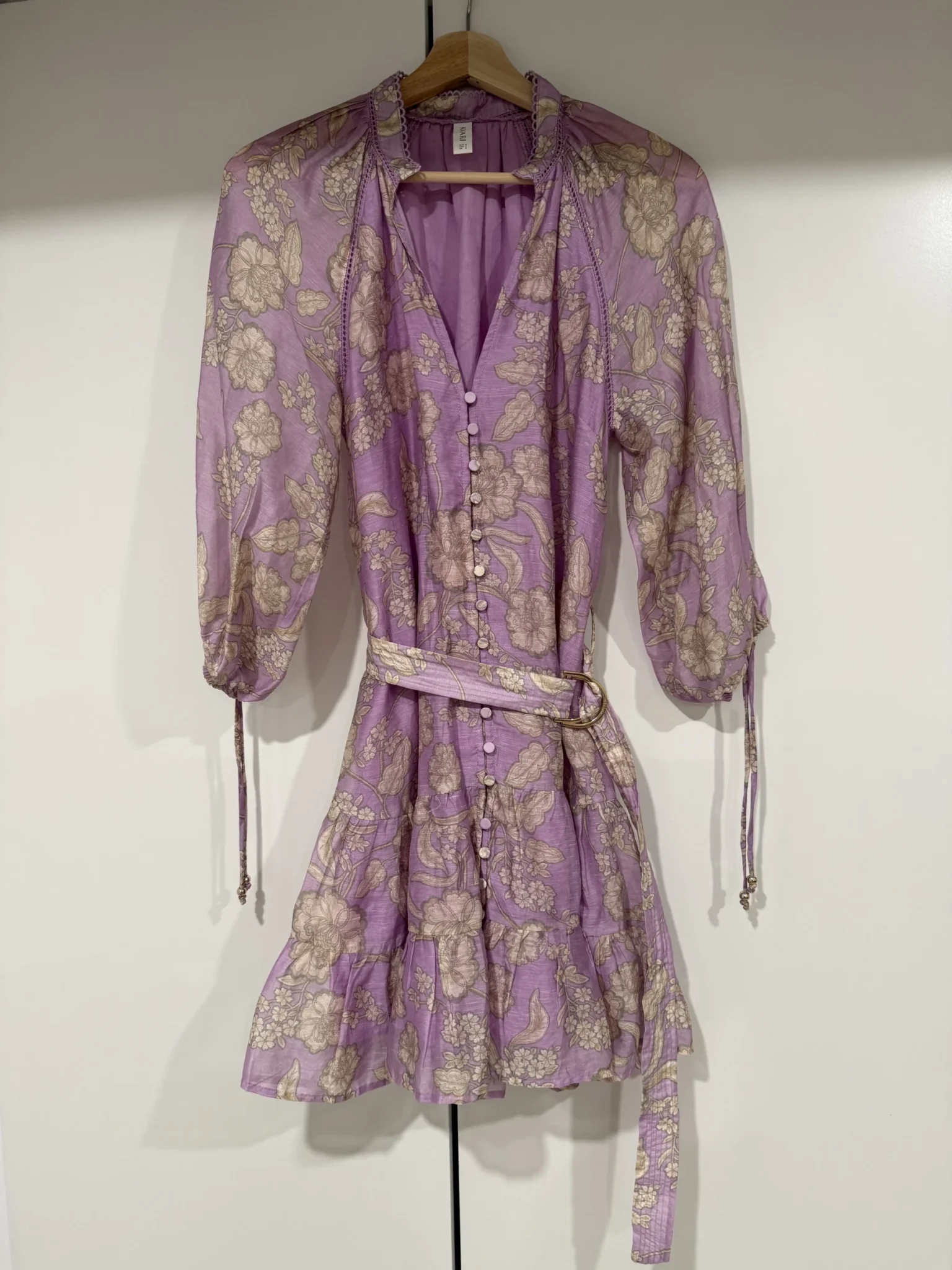 Image for Robe Kivari fleuri mélange lin