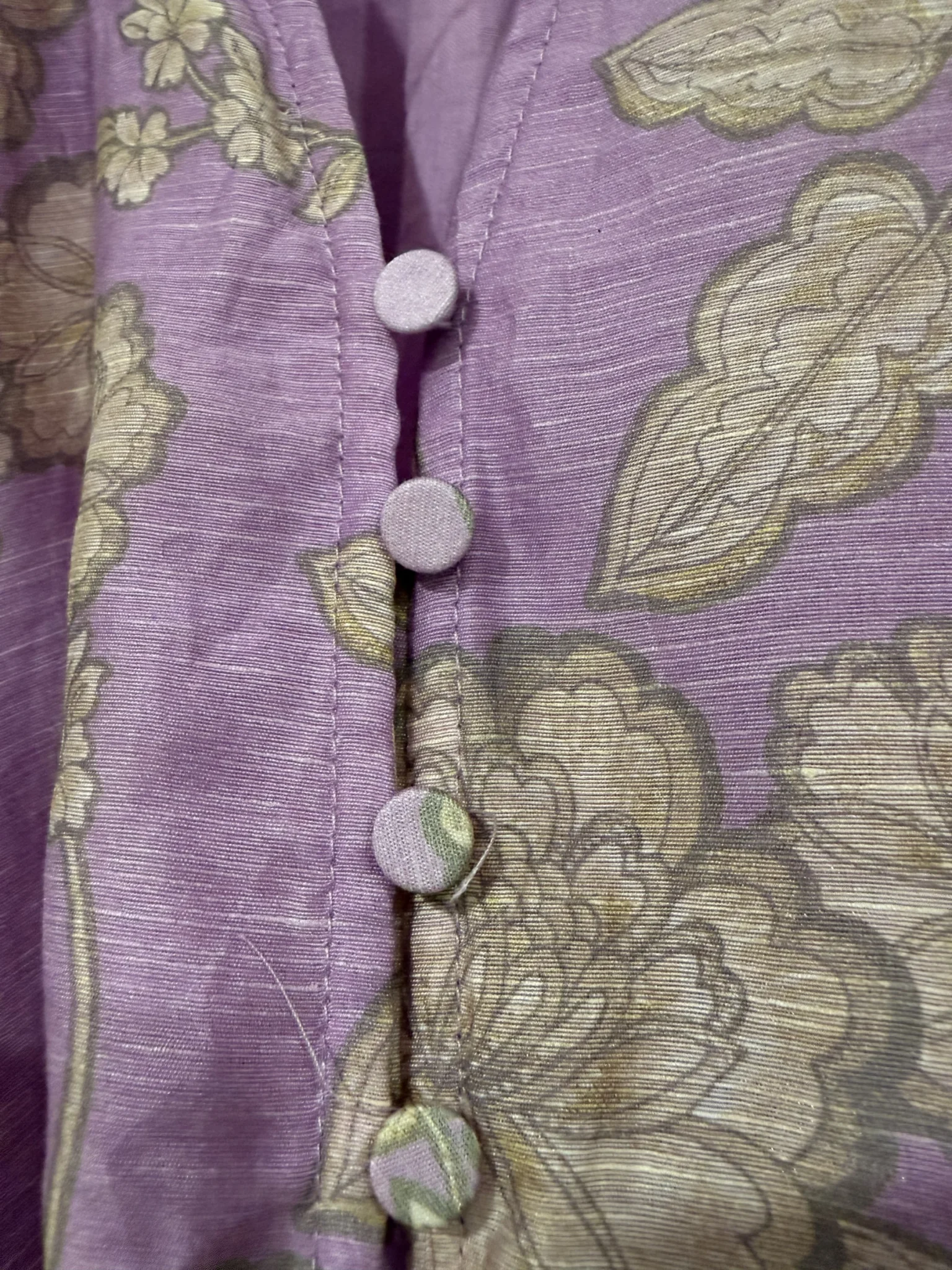 Image for Robe Kivari fleuri mélange lin