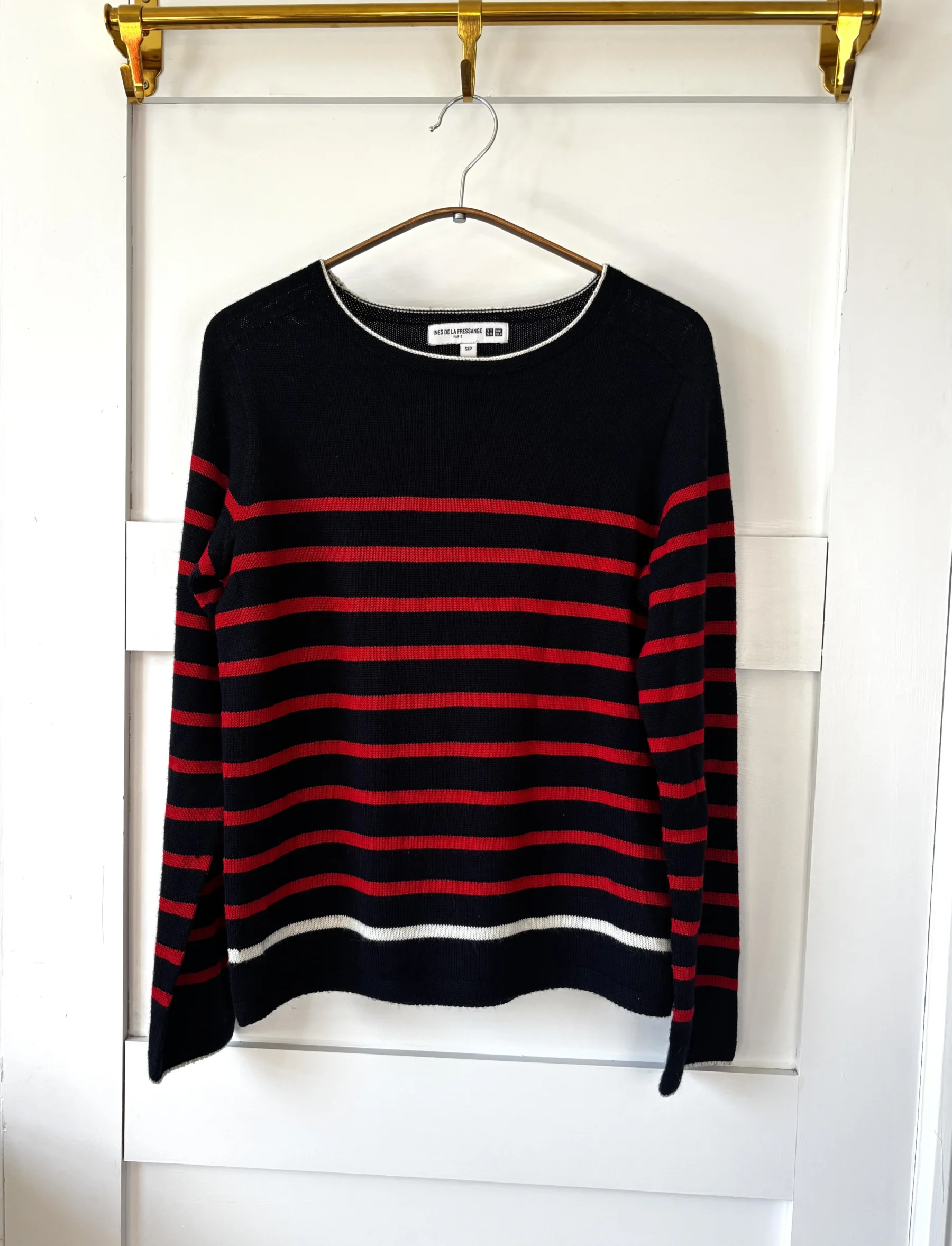 ♥️Pull marinière INÈS DE LA FRESSANGE Paris Uniqlo seconde main