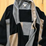 Featured thumbnail for Vertical Design Cashmere Open-Front Cardigan – 100% cashmere – Size M