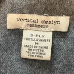 Thumbnail for Vertical Design Cashmere Open-Front Cardigan – 100% cashmere – Size M