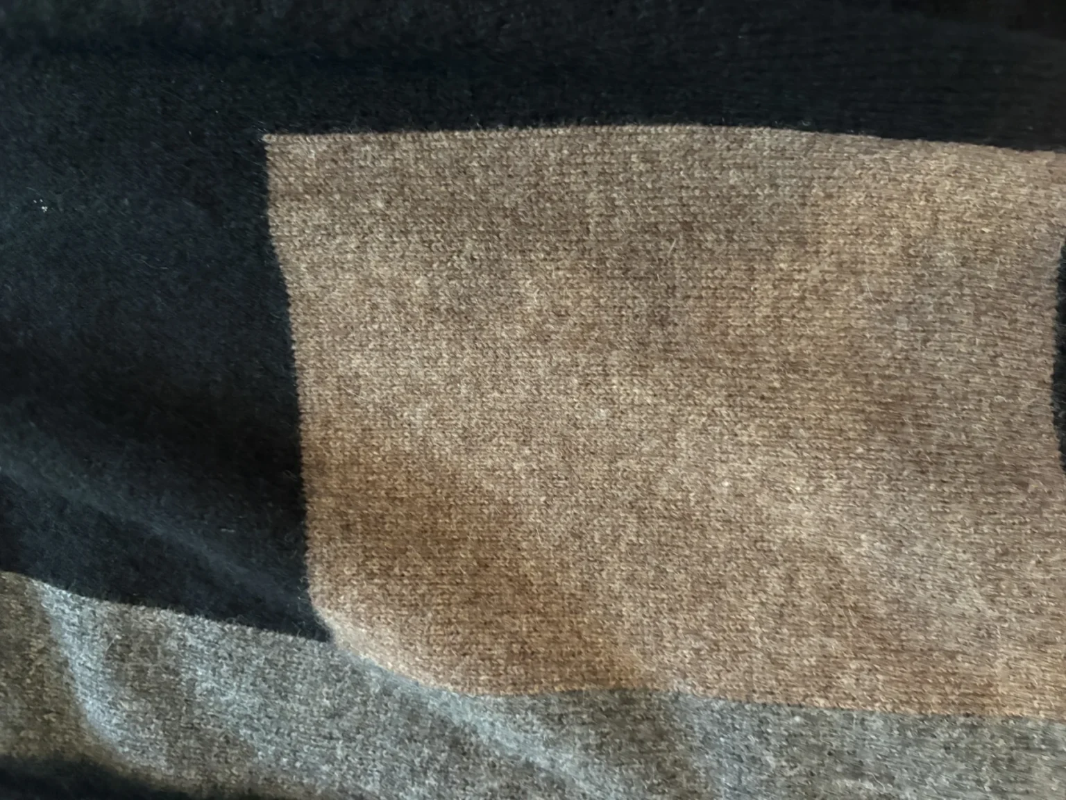 Image for Vertical Design Cashmere Open-Front Cardigan – 100% cashmere – Size M
