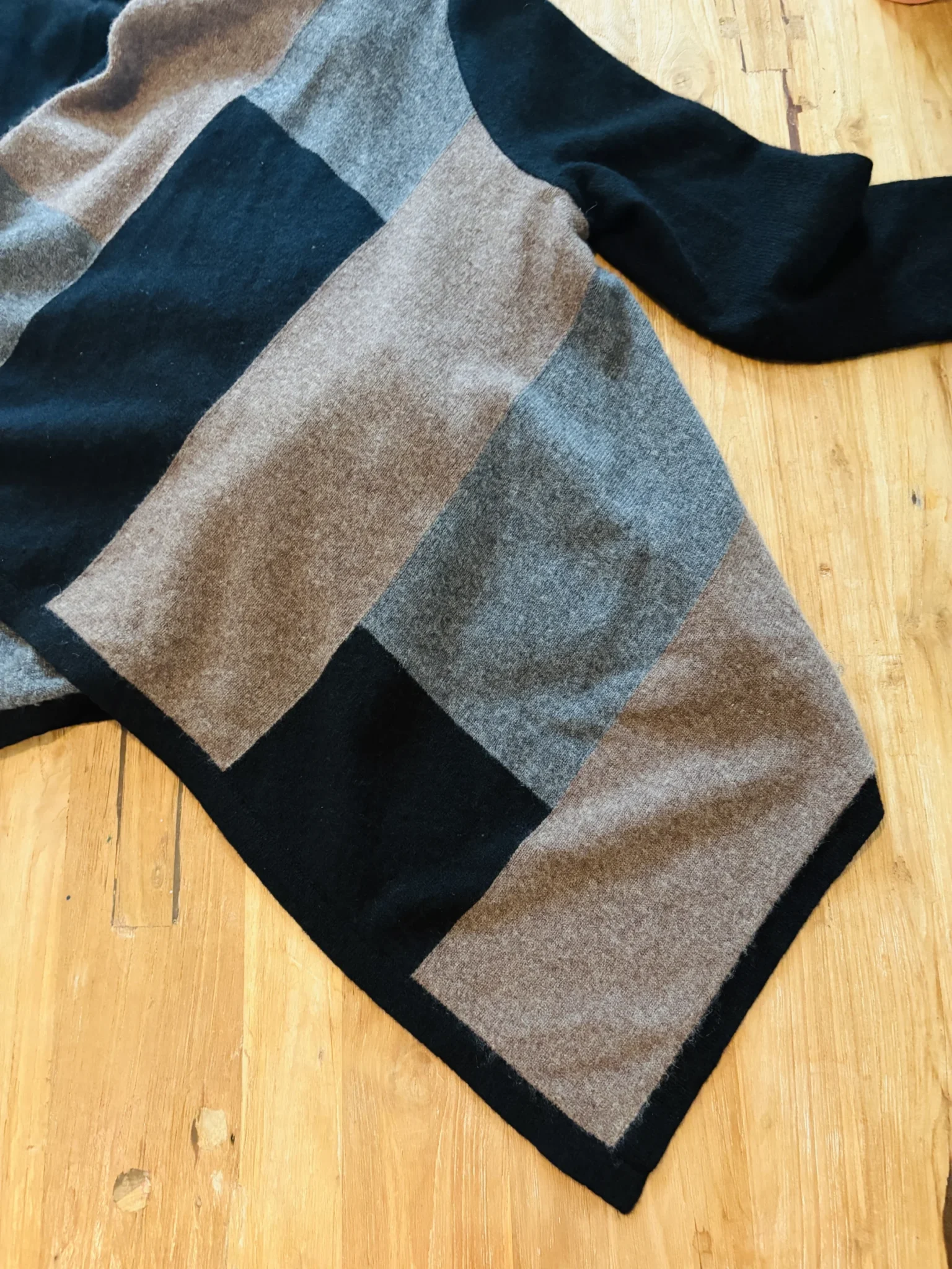 Image for Vertical Design Cashmere Open-Front Cardigan – 100% cashmere – Size M