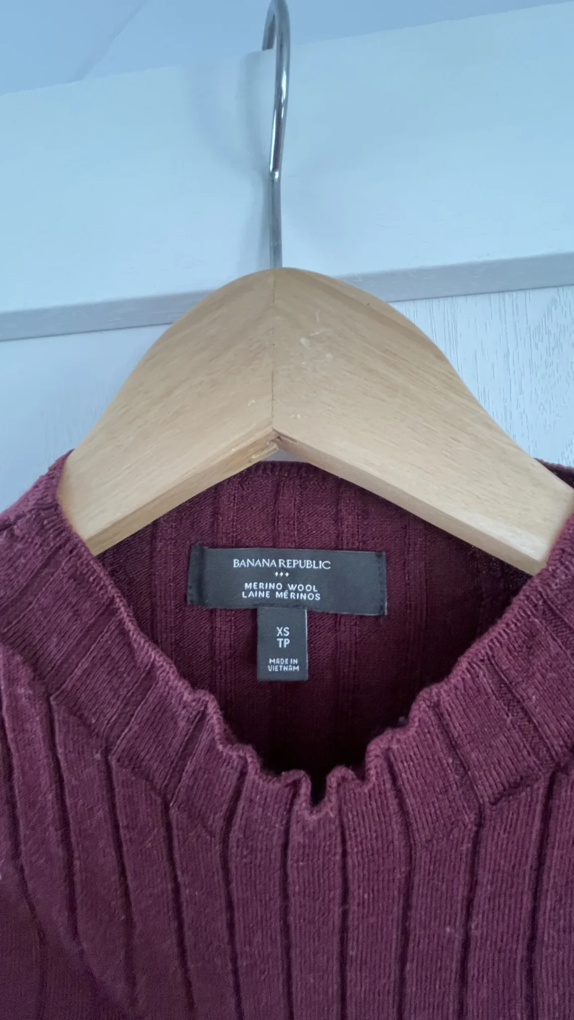 Image for Mock neck, 100% merino wool