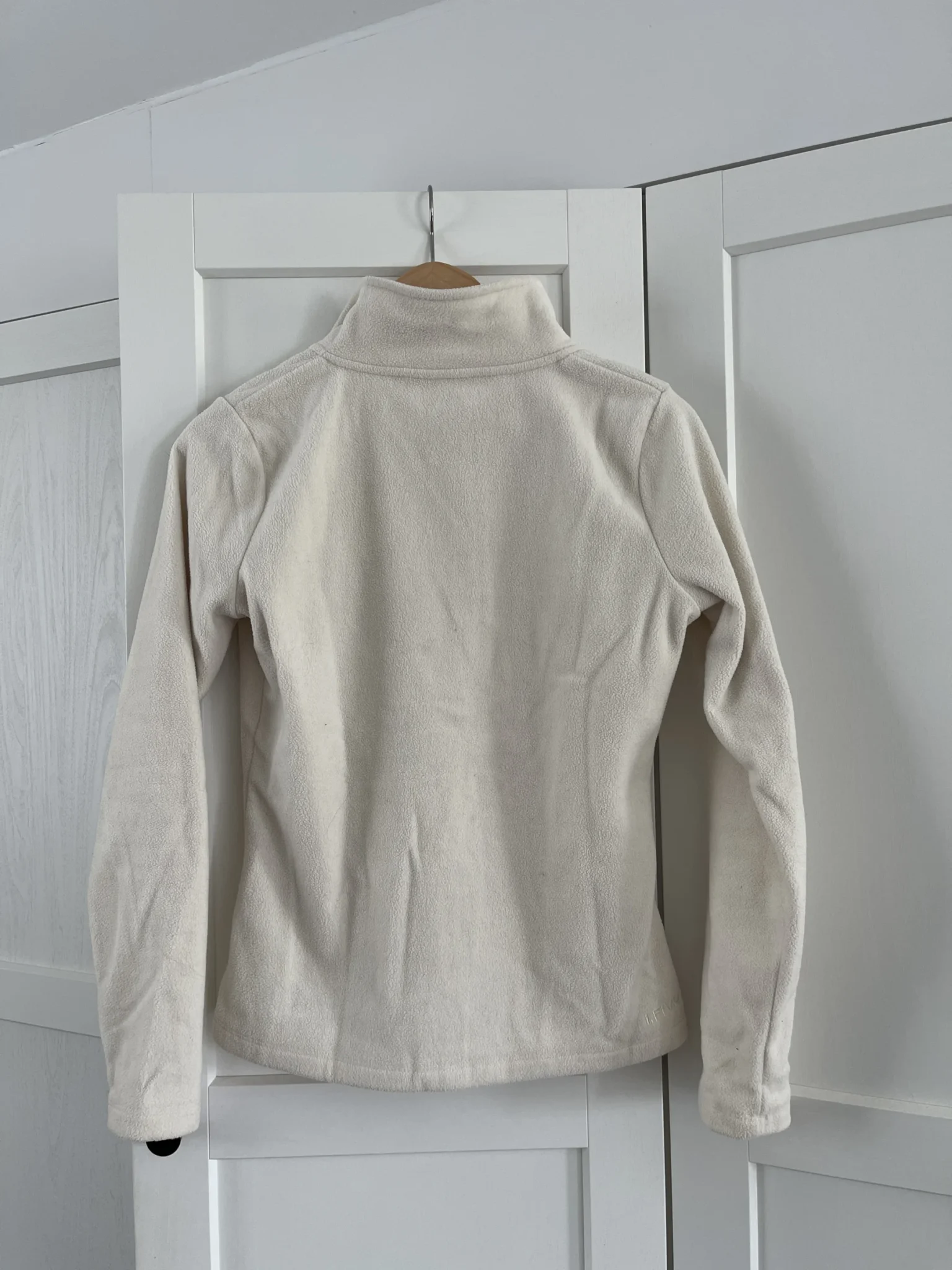 Image for Cream-coloured half-zip jumper