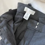Thumbnail for Wide-leg grey trousers