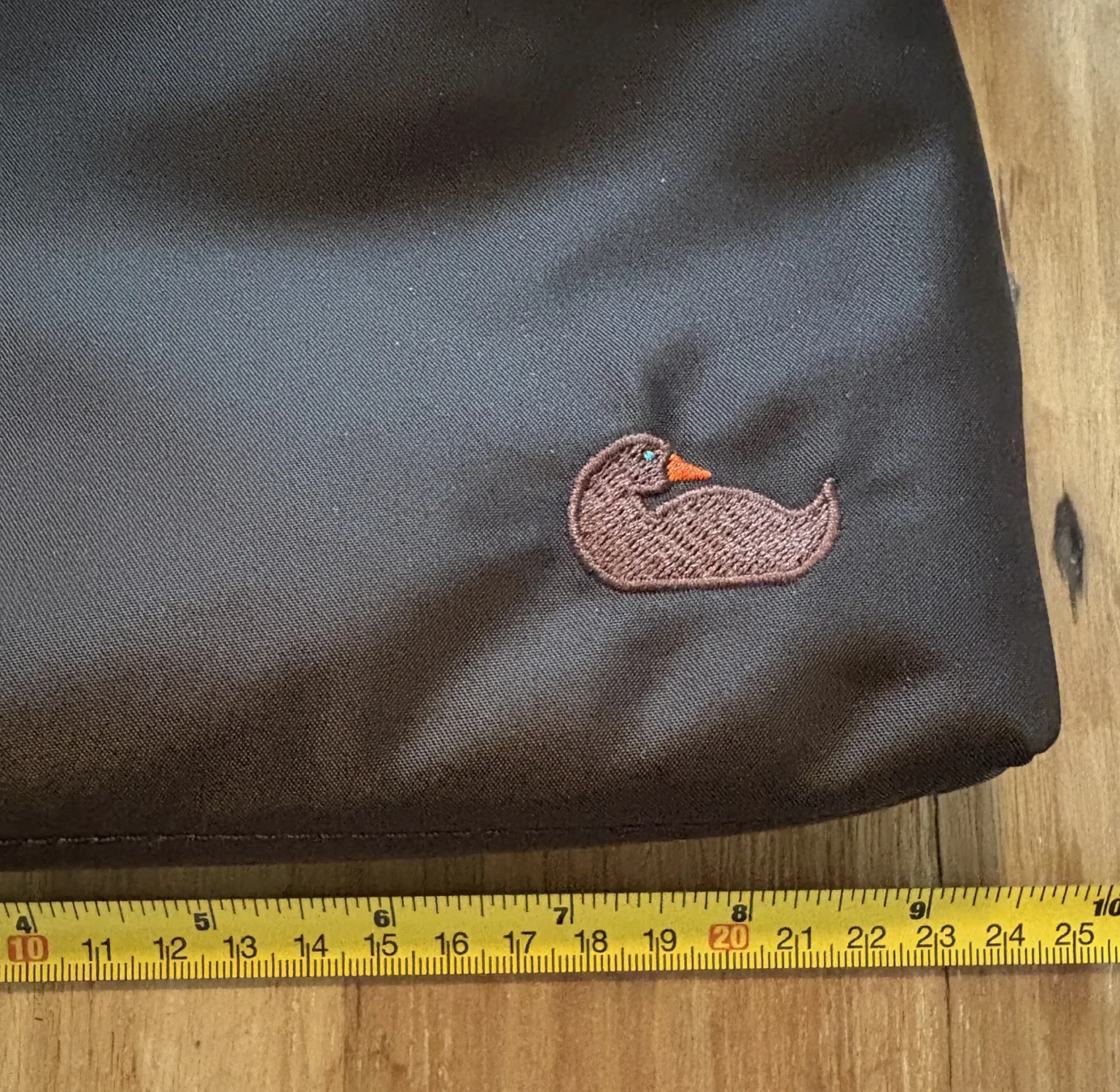 Image for Dooney & Bourke shoulder bag – brown nylon, leather & pink lining