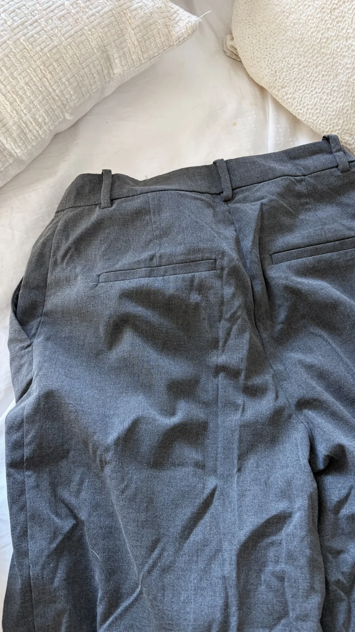 Image for Wide-leg grey trousers
