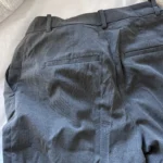 Thumbnail for Wide-leg grey trousers