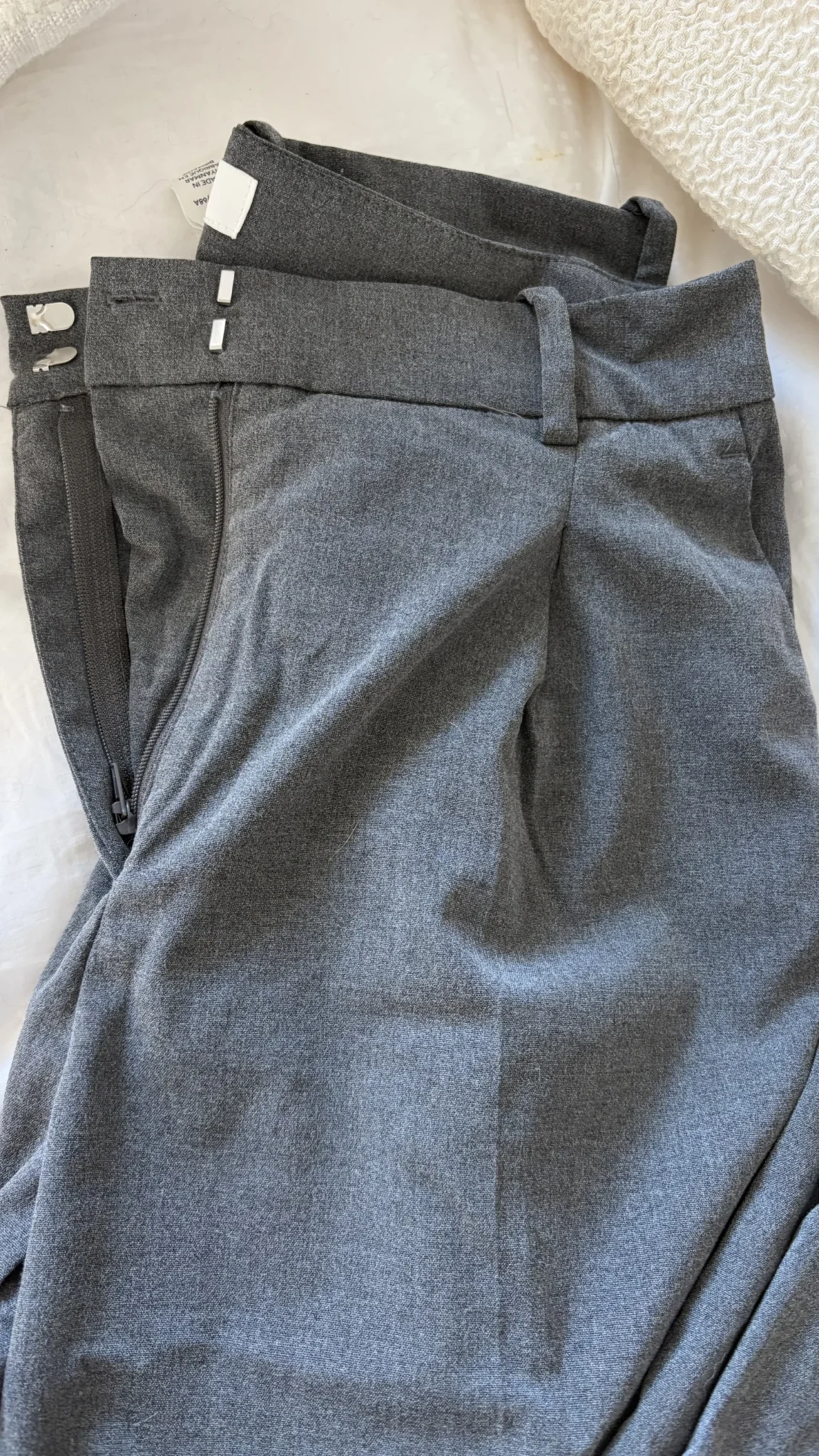 Image for Wide-leg grey trousers