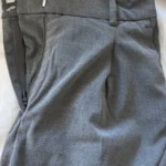 Thumbnail for Wide-leg grey trousers